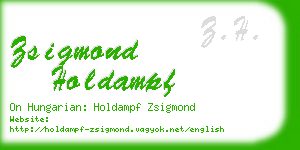 zsigmond holdampf business card